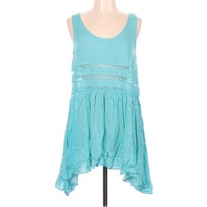 Catch Me Aqua Blue White Dot Tank Small NEW